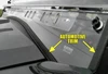 3 Star automotive-style edge trim on the windshield - Kawasaki Mule 600/610 2-Pc Windshield