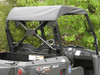 Close rear view of the 3 Star soft top over the rear cage of the Kymco 450 with the UXV 4x4 bed graphics