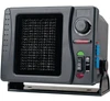 Wiedmann Bros 12-volt ceramic heater fan with front grille, fan dial and rocker switches on a swivel mount bracket