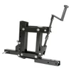 Moto Alliance IMPACT Pro 1-point lift system, black steel receiver frame with hand crank, on a white background