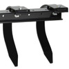 Moto Alliance IMPACT Pro cultivator close-up showing two curved black shanks on the tool bar