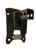 Extreme Metal Products black receiver hitch bracket alone showing the welded 2-inch tube and mounting holes