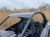 Extreme Metal Products aluminum roof installed on a Polaris RZR Pro XP, side view from the passenger side