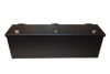 Hi-Standard storage security box alone on a black background with the lid closed and two latches
