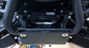 Front section of the Trail Armor full skid plate installed under the front bumper of a Yamaha Wolverine X4