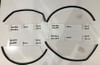 Trail Armor Honda Talon 1000X-4 lower door insert kit laid out: four clear panels, rubber trim and mounting hardware