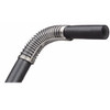 Black heater hose bent through a stainless steel spring support, part of the Moto Alliance Firestorm heater kit