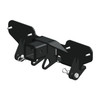 Eagle plow mount for Arctic Cat Prowler PRO, black steel plate with a center tube, tabs and pins, 3D render
