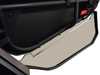 Spike Powersports lower door insert for the Can-Am Maverick X3 Max shown from inside the cab, tan panel in a black frame
