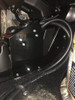 Universal Parts under dash cab heater box mounted beneath the dash of a John Deere Gator 855D with hoses routed