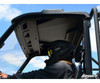 Underside of the SuperATV plastic roof seen from inside the Polaris Ranger 1000 cab, molded ribs and cage mounts