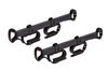Pair of Kolpin overhead in-cab gun and bow rack brackets with rubber grips in black on white