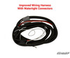 Coiled wiring harness with watertight connectors from the SuperATV Honda Pioneer 1000 power steering kit