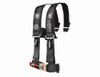 Pro Armor 3-inch harness in black with padded shoulder straps and latch buckle, front view
