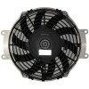 Universal Parts replacement cooling fan kit for the Kawasaki Teryx 750, black fan with shroud, front view