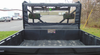 Straight rear view of the 3 Star soft back panel on an Arctic Cat Prowler Pro, looking over the empty cargo bed