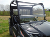 Angled close-up of the 3 Star windshield lower vented panel and upper section on the Kubota RTV XG850