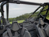 Inside view of the 3 Star Lexan back panel behind the Polaris RZR Pro XP seats showing the vent slots