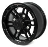 Pro Armor Force bead lock wheel 14x7 for the Can-Am X3, matte black face with split spokes, angled front view