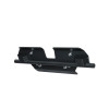 Kolpin Front-Connect Conqueror plow mount for Can-Am Commander, black steel bracket with crossbar, angled view on white