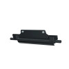 Kolpin front-connect Conqueror plow mount for a Honda Pioneer 500, black steel, angled view