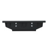 Kolpin Front-Connect Conqueror plow mount for the John Deere XUV 550/560/590, front view of the black bracket