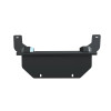Bottom view of the Kolpin Conqueror plow mount showing the flat skid plate and rear mounting tabs