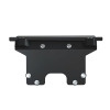 Front view of the Kolpin front-connect Conqueror plow mount for a Kawasaki Teryx with bolts and crossbar