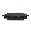 Kolpin front-connect Conqueror plow mount for the Kawasaki KRX 1000, top view of the black plate and cross tube