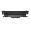 Front view of the Kolpin Conqueror plow mount showing the black crossbar, center receiver and two upright brackets