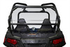 Kolpin rear window panel installed behind the seats on a Polaris RZR, seen from the back