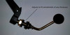 Close-up of the Extreme Metal Products wiper handle assembly and nut that adjusts to any windshield thickness
