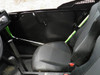 Inside view from the cab of the 3 Star ABS lower door insert beside the seat of an Arctic Cat Wildcat Trail
