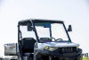 Front view of a side-by-side with Kolpin side mirrors installed on both cab pillars above the windshield