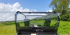Honda Pioneer 700 Lexan rear window installed behind the seats, close rear view of the full clear panel