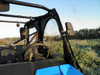 Inside view of the 3 Star soft door clear window beside the driver seat of a Honda Pioneer 1000-5