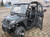 CF Moto U-Force 800 EX hard cab enclosure by HardCabs - steel roof, tilt-out glass windshield, poly doors
