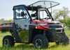 Polaris Ranger XP1000 hard cab enclosure by HardCabs - steel roof, tilt-out glass windshield, poly doors