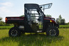 Polaris Ranger XP1000 hard cab enclosure by HardCabs - steel roof, tilt-out glass windshield, poly doors