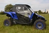 Yamaha YXZ1000R hard cab enclosure by HardCabs - steel roof, tilt-out glass windshield, poly doors