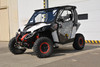 Can-Am Maverick 1000X DS hard cab enclosure by HardCabs - steel roof, tilt-out glass windshield, poly doors