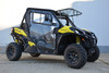 Can-Am Maverick Trail hard cab enclosure by HardCabs - steel roof, tilt-out glass windshield, poly doors