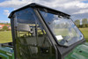 Kawasaki Mule MX hard cab enclosure by HardCabs - steel roof, tilt-out glass windshield, poly doors