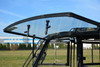 Polaris Ranger XP1000-4 Crew hard cab enclosure by HardCabs - steel roof, tilt-out glass windshield, poly doors