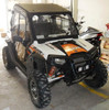 Polaris RZR XP 800 hard cab enclosure by HardCabs - steel roof, tilt-out glass windshield, poly doors