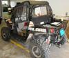 Polaris RZR XP 800 hard cab enclosure by HardCabs - steel roof, tilt-out glass windshield, poly doors