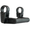 ATV-Tek Elite Series grab handle alone on white folded up flat against its clamps