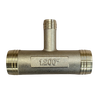 1-1/8'' Brass T Fitting, includes stainless steel hose clamps