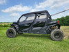 3 Star full cab enclosure for hard windshield on a black Can-Am Maverick Sport Max, driver side profile in a field