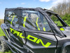 Close-up of the 3 Star upper door panels with clear windows on the Honda Talon 4-Seater passenger side